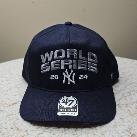 '47 MLB 2024 World Series New York Yankees Hitch Adult OS Navy Snapback Hat - Picture 1 of 6